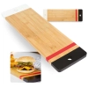 Tbua de Carne em Bamboo para Corte Churrasco Gourmet Retangular 48,3 Cm Acabamento em Verniz Cozinha