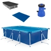Kit Piscina 6200 Litros Premium + Capa + Forro + Bomba Filtro 110v 3028 Litros Por Hora