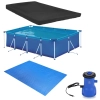 Kit Piscina 5000 L Premium com Capa + Forro + Bomba Filtro 220v 3028 L/H