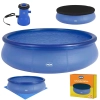 Kit Piscina Inflável Redonda 6.700 Litros com Bomba, Capa e Forro 110 V Kit Piscina Inflável Redonda 6.700 Litros com Bomba, Capa e Forro 110 V