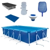 Kit Piscina 10.000 Litros Premium + Bomba Filtrante 220v + Peneira + Flutuador + Capa + Forro