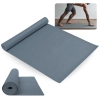 Colchonete Tapete Yoga Pilates em Eva Cinza 1,73 Mts Antiderrapante Ginstica Academia Fitness Exerccios
