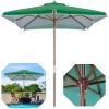 Ombrelone Sardenha Piscina Jardim Madeira 2,05 M X 2,05 M Verde