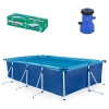Piscina de Arma��o 6200 L Premium Retangular + Bomba Filtrante 110v 3028 L/H