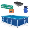 Kit Piscina de Arma��o 6200 Lts Premium + Capa + Bomba Filtrante 110v 3028 L/H Bel