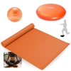 Kit Overball 25cm + Disco de Equilbrio Inflvel + Colchonete 1,73m Tapeque Yoga Exercicios