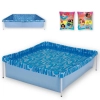 Kit Piscina de Arma��o Retangular 400 L + Boia de Bra�o Das Princesas Disney