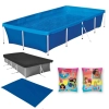 Kit Piscina 3000 Lts Mor + Capa e Forro + Boia de Bra�o Princesas