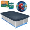 Kit Capa e Forro para Piscina 3000 Lts + Bola Infl�vel Homem Aranha (piscina N�o Inclusa)