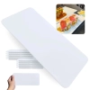 Kit 10 Pratos Travessa para Sushi Retangular Retas 27cm Comida Japonesa Feito em Melamina Premium