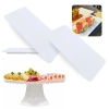Kit Prato com P Suporte para Bolos, Frios e Petiscos + 2 Pratos Retos 27cm Restaurante Sushi em Melamina