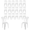 Kit 20 Cadeiras Bistr em Plstico Suporta At 182 Kg Branca