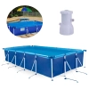 Kit Piscina 10000 Litros Premium Mor Retangular + Bomba Filtrante 220v 2.200 L/H