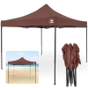 Tenda Gazebo Dobrvel Sanfonada 3 X 3 M Pagoda Marrom Desmontvel Articulada / Barraca Praia Camping e Pesca