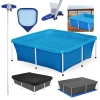 Kit Piscina 2000l + Aspirador + Peneira + Haste 1,40 M + Capa + Forro