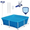 Kit Piscina 2000l + Aspirador + Peneira + Haste 1,40 M Limpeza e Manuteno