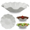 Kit 20 Travessas Redondas Brancas Fruteira Centro de Mesa Melamina