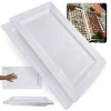 Kit 2 Travessas 56 Cm Retangular para Buffet Restaurante Sushi em Melamina Premium