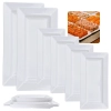 Kit 4 Travessas 44,5 Cm Retangular + 2 Travessas 56 Cm para Restaurante Buffet em Melamina