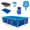 Kit Piscina 6200 Lts Premium + Capa + Forro + Filtro 3028 L/H 110v Bel + Peneira + Flutuador
