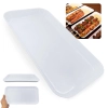 Travessa Retangular 31cm para Buffet Churrascaria Espetinho Bandeja para Poro Restaurante Melamina Branca
