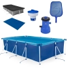 Kit Piscina 5000 L Premium + Capa, Forro + Filtro 110v 3028 L/H Bel + Clorador + Peneira