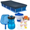 Kit Piscina 3000 L + Capa+ Forro Filtro 110v Bel + Peneira + Prova Ph/Cloro+ Clorador + 4 Pastilhas
