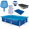 Kit Piscina 3700 Lts Estrutural + Flutuador + Peneira+ Filtro 220v 2.200 L/H Mor + Capa e Forro