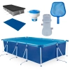 Kit Piscina 5000 Litros Premium + Capa + Forro + Bomba 220v 3600 L/H Mor + Peneira + Flutuador