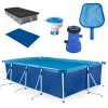Piscina 5000 Litros Premium + Filtro 220v 3028 L/H Bel + Clorador + Peneira + Capa e Forro