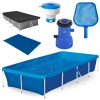 Kit Piscina 3000 Lts Ao Mor + Capa e Forro + Filtro 220v 3028l/H + Peneira + Flutuador