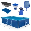 Kit Piscina 5000 Lts Premium + Capa e Forro + Filtro 220v 3028 L/H Bel + Peneira + Clorador Kala