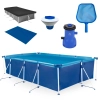 Kit Piscina 6200 Lts + Forro e Capa + Filtro 220v 3028 L//H Bel + Peneira Kala + Flutuador