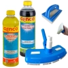 Kit Esponja + Clarificante + Aspirador + Algicida Manuten��o para Limpeza Piscina