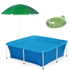 Kit Piscina Estrutural 2000 Lts Mor + Guarda Sol 1,50m 70fps + Boia Fralda Inflvel Verde At 15kg