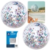 Kit 2 Bolas Inflveis 28 Cm com Glitter Colorido Carnaval Mor + Kit Reparo de Inflveis