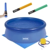 Kit Piscina Infantil 1000 Litros Mor Inflvel + Mini Bomba Manual + Forro + Espada Espaguete