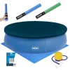 Kit Piscina Inflvel Mor 4600l + 2 Espaguetes Macarro Espada + Mini Bomba + Capa e Forro + Reparo