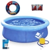 Kit Piscina Infantil 1000 Litros Inflvel Vollo + Boias Homem Aranha + Mini Bomba