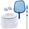 Kit Mangueira Flutuante 32mm 10m 1.1/4 Pol + Peneira + Haste Cabo Telescpico 3,40m