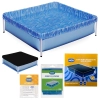 Kit Piscina Infantil 400 Litros Estrutural com Capa, Forro e Kit Reparo Mor