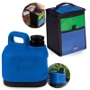 Kit Garrafa Termica 3l Garrafo Mor Azul + Bolsa Termica 5 Lts Compacta Portatil Camping Pesca e Passeios
