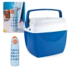 Kit Garrafa Trmica 480ml Azul Inox Ala e Canudo + Caixa Trmica 12 Litros Azul