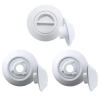 Kit Dispositivo de Aspirao em Abs Rosca Fina + 2 Dispositivos de Retorno em Abs para Piscina de Alvenaria