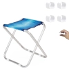 Kit Banqueta Dobrvel em Aluminio Mor + Protetor para o P da Banqueta Quadrado Branco Evita Riscos