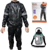 Kit Roupa Sauna Suit Treinamento Tamanho G + Garrafa Squeeze 1,8l com Trava e Alas Suporta Celular