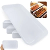 Kit 30 Travessas Retangulares 31cm para Buffet Churrascaria Espetinho Bandeja Poro Restaurante Branca
