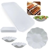 Kit 4 Travessas 31cm Buffet Restaurante Churrascaria + 2 Travessas Centro de Mesa Circular