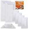 Kit 2 Travessas 44,5cm Rasas + 4 Travessas Fundas 25cm Retangulares para Restaurante Buffet em Melamina