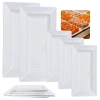 Kit 2 Travessas Grandes 56cm + 3 Travessas 44,5 Cm Retangulares para Buffet Restaurante / Sushi em Melamina Premium